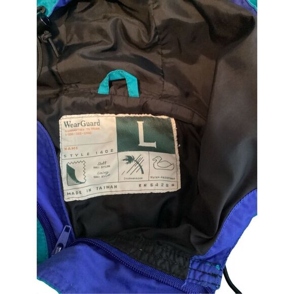 WearGuard Women’s Large Green Lightweight Rain Jacket Storm Proof Rain Resistant - Picture 6 of 9